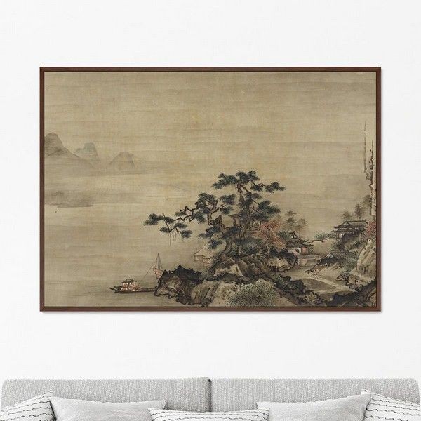 Картина Картины в Квартиру Autumn Landscape in the Style of Sesshu KVK1-225235395, 75х105 см