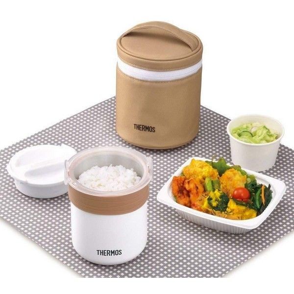 Термос из нерж. стали с чехлом и емкостью для еды Thermos JBS-360 360 мл