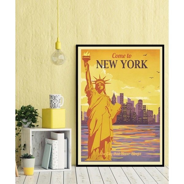 Плакат "34;Просто Постер "34; Огненный NY 90x120 в подарочном тубусе 885145101941