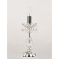 Лампа настольная Bohemia Ivele Crystal 108L.1-27.Ni E14 цвет серебряный