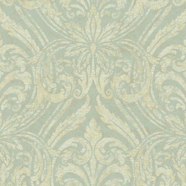 Виниловые обои York Wallcoverings бирюзовые JC5952 0.68 м