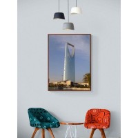 Постер "34;Просто Постер "34; Небоскреб Kingdom Centre 40x50 в подарочном тубусе Металл