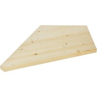 Ступень 40x950x950 мм хвоя сорт AB сращенная угловая