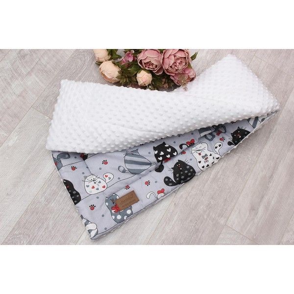 Плед детский AmaroBaby Растём вместе Котики 95х85 см, бязь