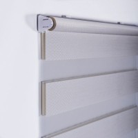 Штора рулонная день-ночь Miamoza Silver 60x160 см, цвет молочный