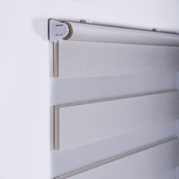 Штора рулонная день-ночь Miamoza Silver 60x160 см, цвет молочный