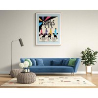 Постер "34;Просто Постер "34; The Beatles - Афиша Abbey Road 50x70 в раме Металл