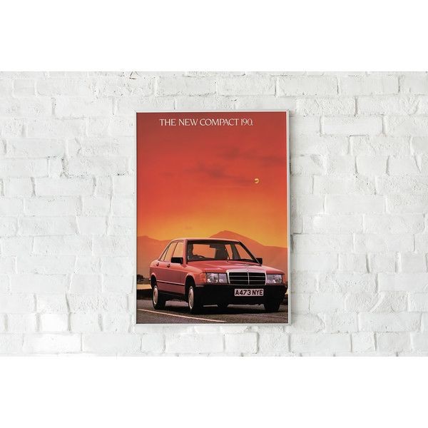 Плакат "34;Просто Постер "34; Красный автомобиль 90x120 в подарочном тубусе 806315668441