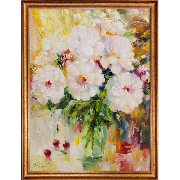 Картина на холсте Русская коллекция Пионы КГ-х17, 68х88 см