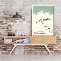 Постер ПростоПостер Ski and Sun 982079987190, 40х50 см