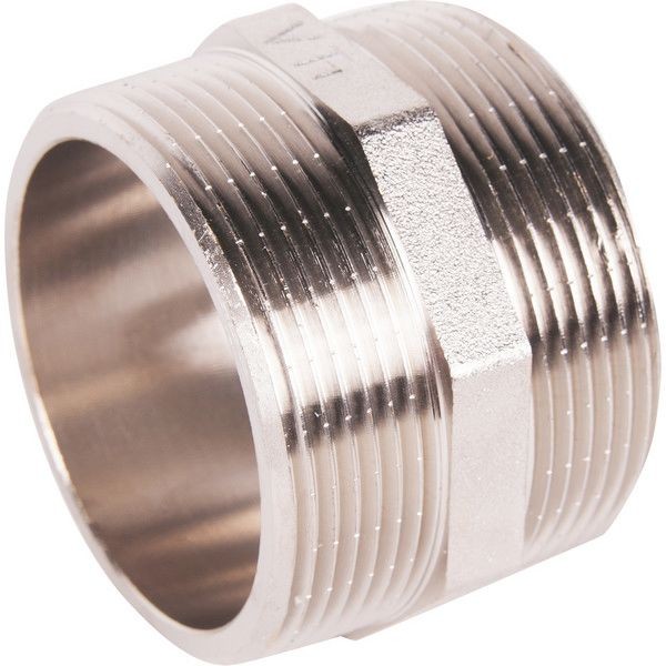 Ниппель Valtec, наружная-наружная резьба, 2 "34; мм, никелированная латунь VTr.582.N.0009