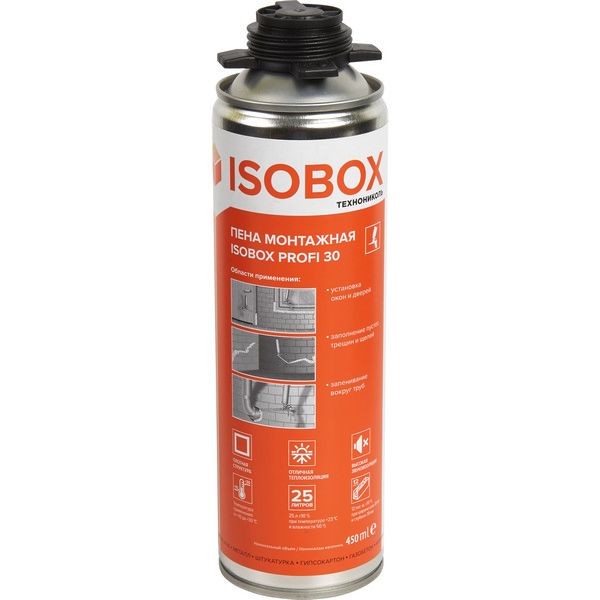 Пена монтажная пистолетная Isobox Profi 30 450мл