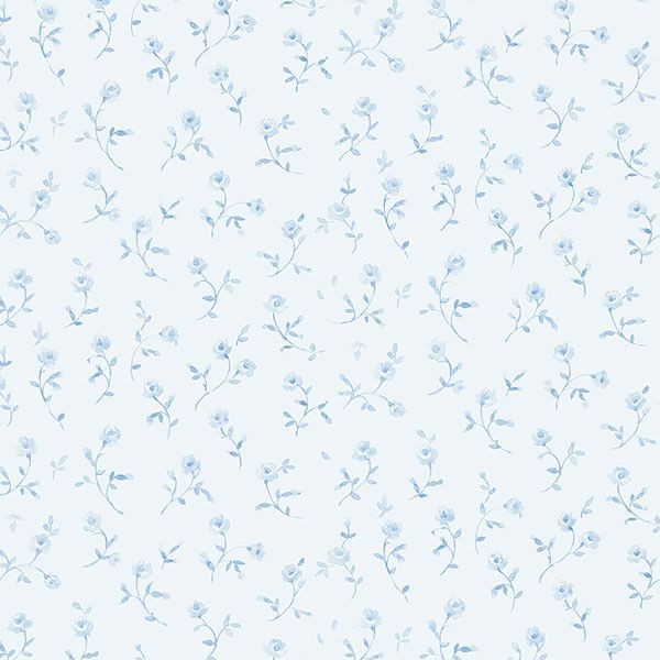 Обои виниловые Aura Little England II голубые 0.53 м PR33856
