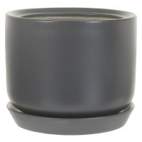 Горшок цветочный Орфей o19 h19 см v3 л керамика тёмно-серый