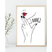 Плакат "34;Просто Постер "34; Bang bang 90x120 в подарочном тубусе 599827757611