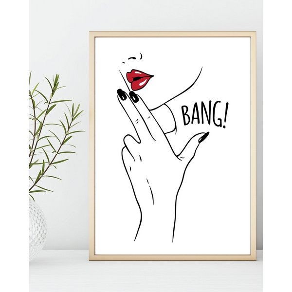 Плакат "34;Просто Постер "34; Bang bang 90x120 в подарочном тубусе 599827757611