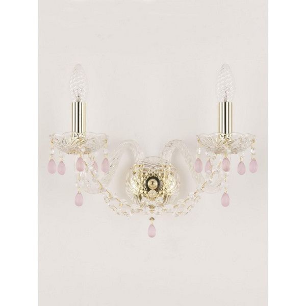 Настенный светильник Bohemia Ivele Crystal 112B.2.165.G.V7010 E14 цвет золотой