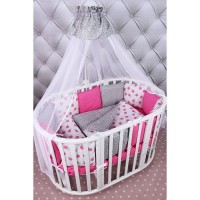 Комплект постельного белья AmaroBaby в кроватку, бязь 19 предметов