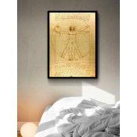 Постер "34;Просто Постер "34; Витрувианский человек 90x120 в подарочном тубусе Металл