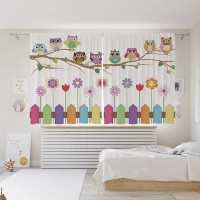 Комплект штор JoyArty Веселые совы p_10808, 290х180 см