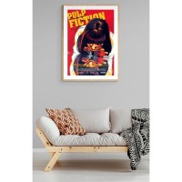 Постер "34;Просто Постер "34; Криминальное чтиво - Афиша 60x90 в раме Металл