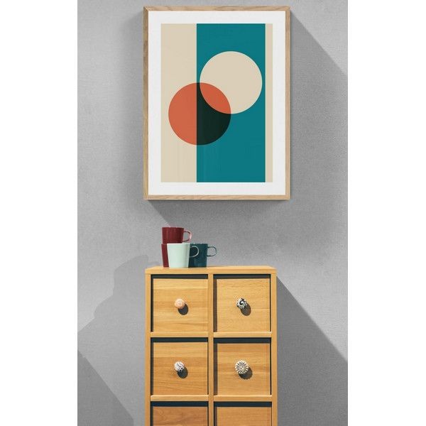 Постер "34;Просто Постер "34; Выставка Bauhaus - Абстракция 40x50 в подарочном тубусе Металл