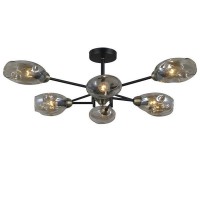 Люстра потолочная Seven Fires Tiene SF4023/8C-BK-AB E14 8 ламп 24 м²