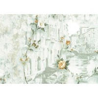 Обои флизелиновые Fipar Marchesa зелёные 1.06 м R1618