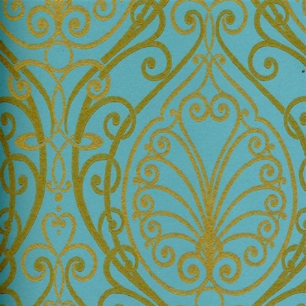 Флизелиновые обои York Wallcoverings голубые CX1269 0.68 м