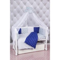 Комплект постельного белья AmaroBaby в кроватку, бязь 18 предметов