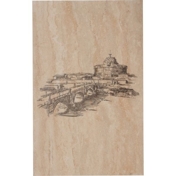 Декор «Efes coliseum-1 Iglesia» 25x40 см цвет бежевый