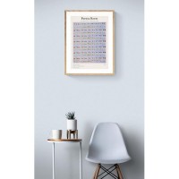 Постер "34;Просто Постер "34; Японский минимализм - Желтые листья 50x70 в раме Металл