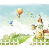 Фотообои Divino Decor Воздушные шары B-027 300х270 см